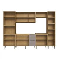 Cozinha Modulada 6 peças Ripada sem Tampo Laura Cadorin Móveis - 3