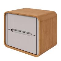 Mesa de Cabeceira 2 Gavetas MDF Loop Lopas - 2