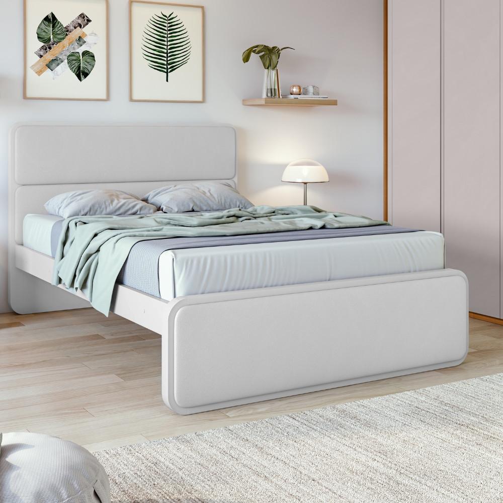 Cama Casal 140cm MDF Loop Lopas - 1