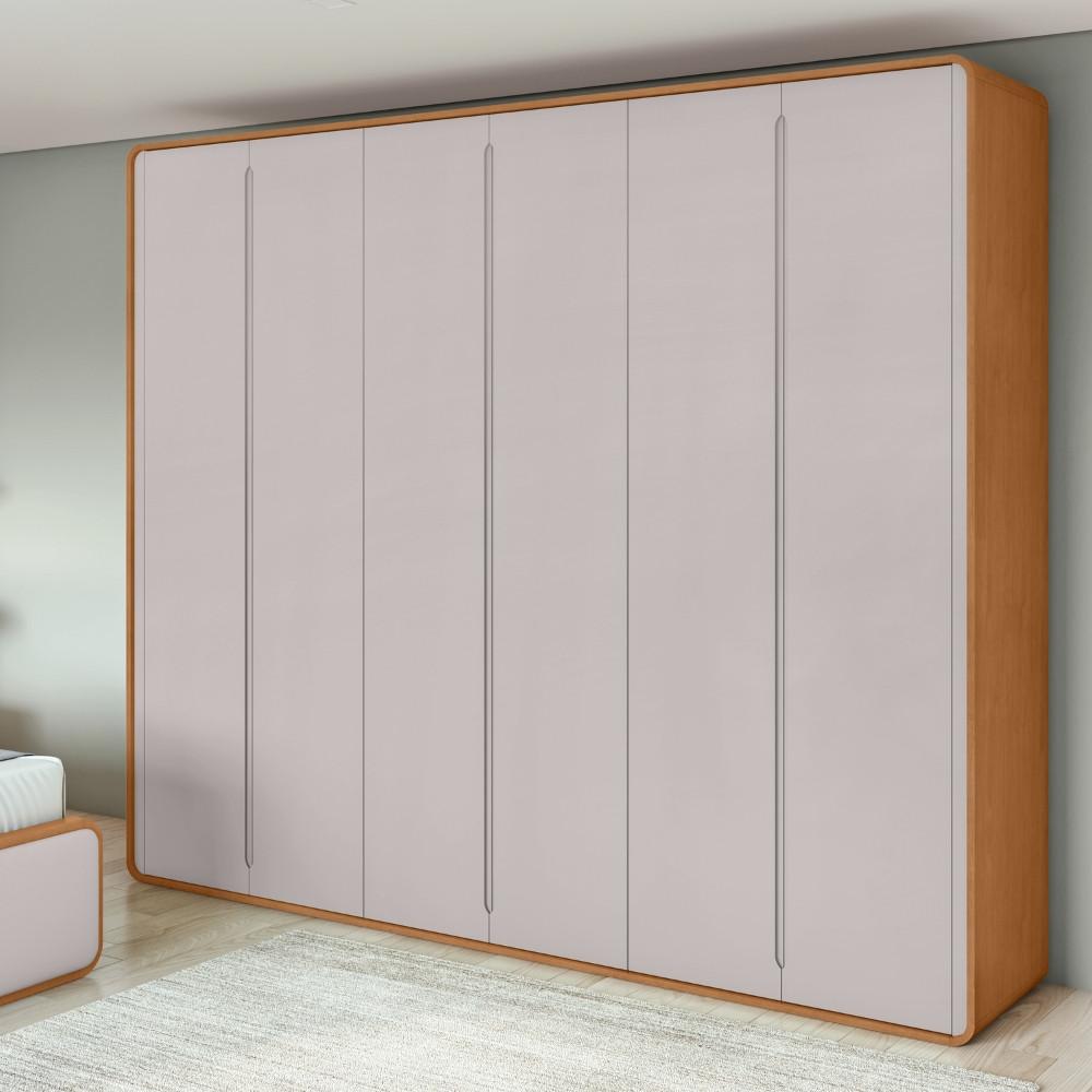 Guarda Roupa Casal 6 Portas MDF Loop Lopas - 1