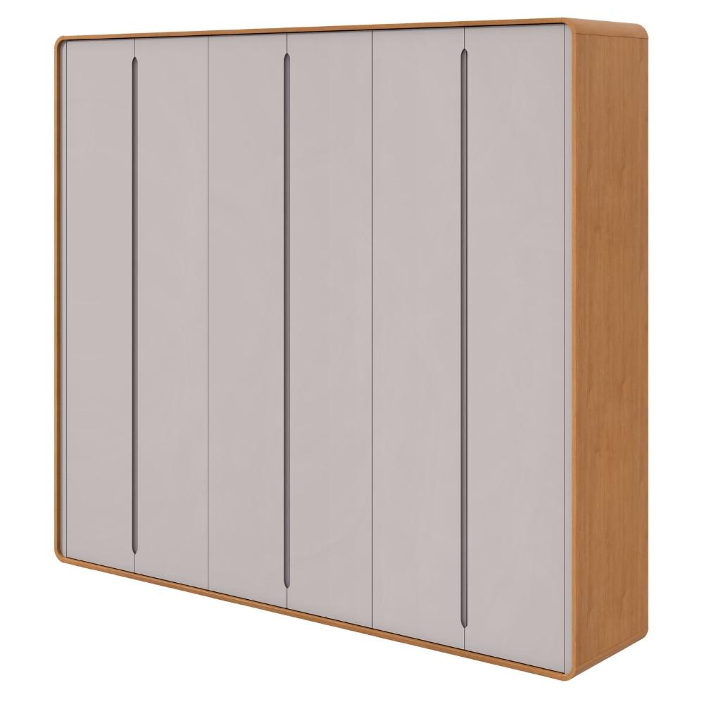 Guarda Roupa Casal 6 Portas MDF Loop Lopas - 2