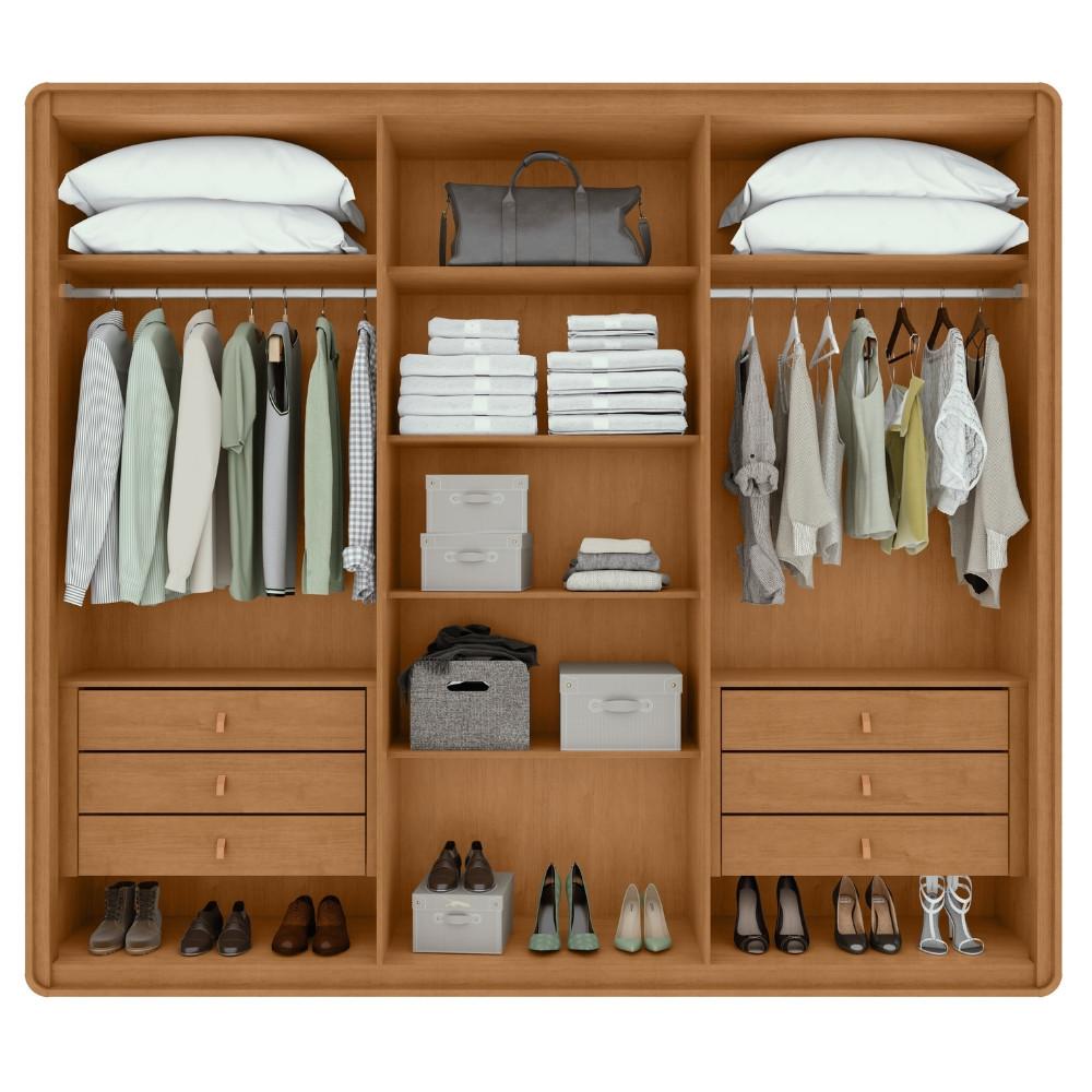 Guarda Roupa Casal 6 Portas MDF Loop Lopas - 3