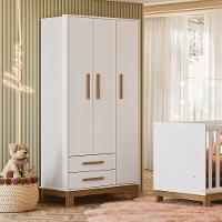 Guarda Roupa Infantil 3 Portas 2 Gavetas Q Encanto Slim Qmovi - 1
