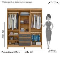 Guarda Roupa Casal 10 Portas Fusion Albatroz - 3