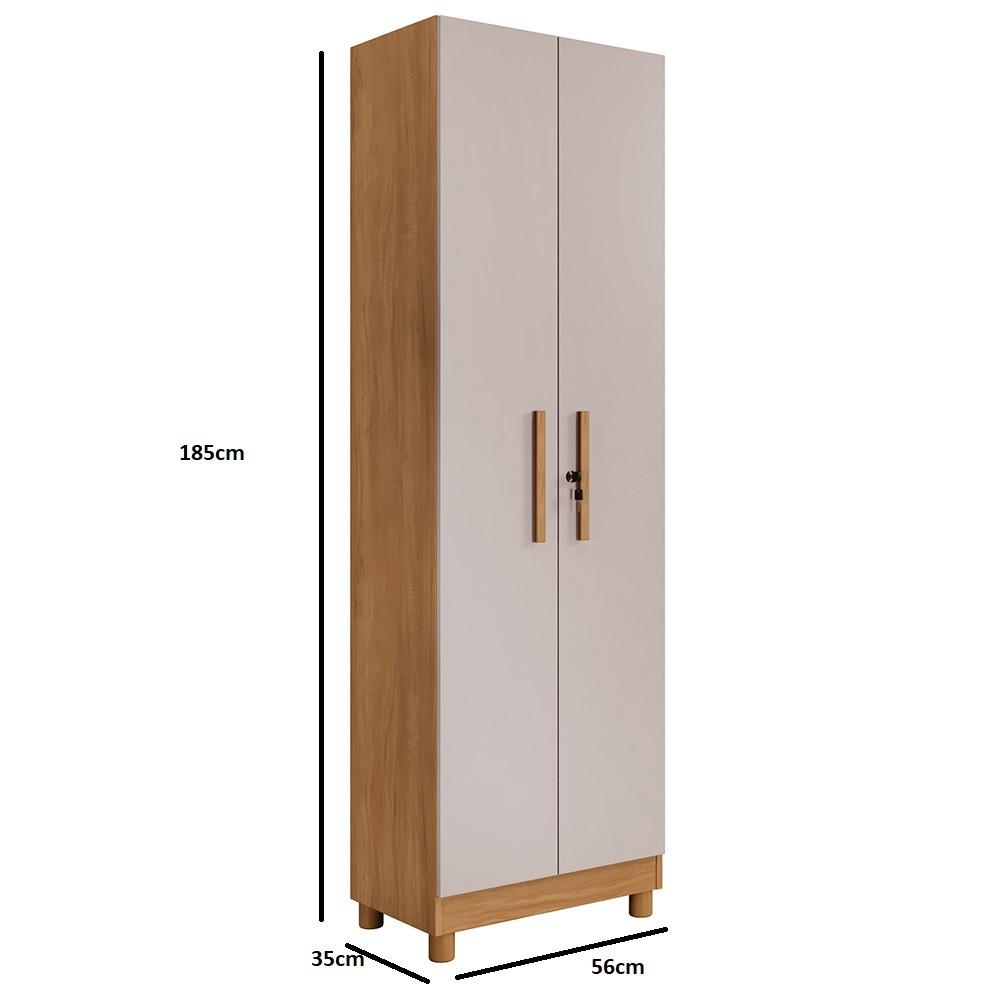 Armário Multiuso 2 Portas com Pés Sparta Benetil - 4