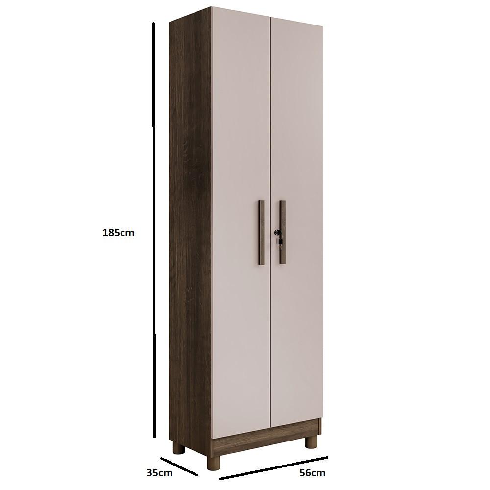 Armário Multiuso 2 Portas com Pés Sparta Benetil - 4