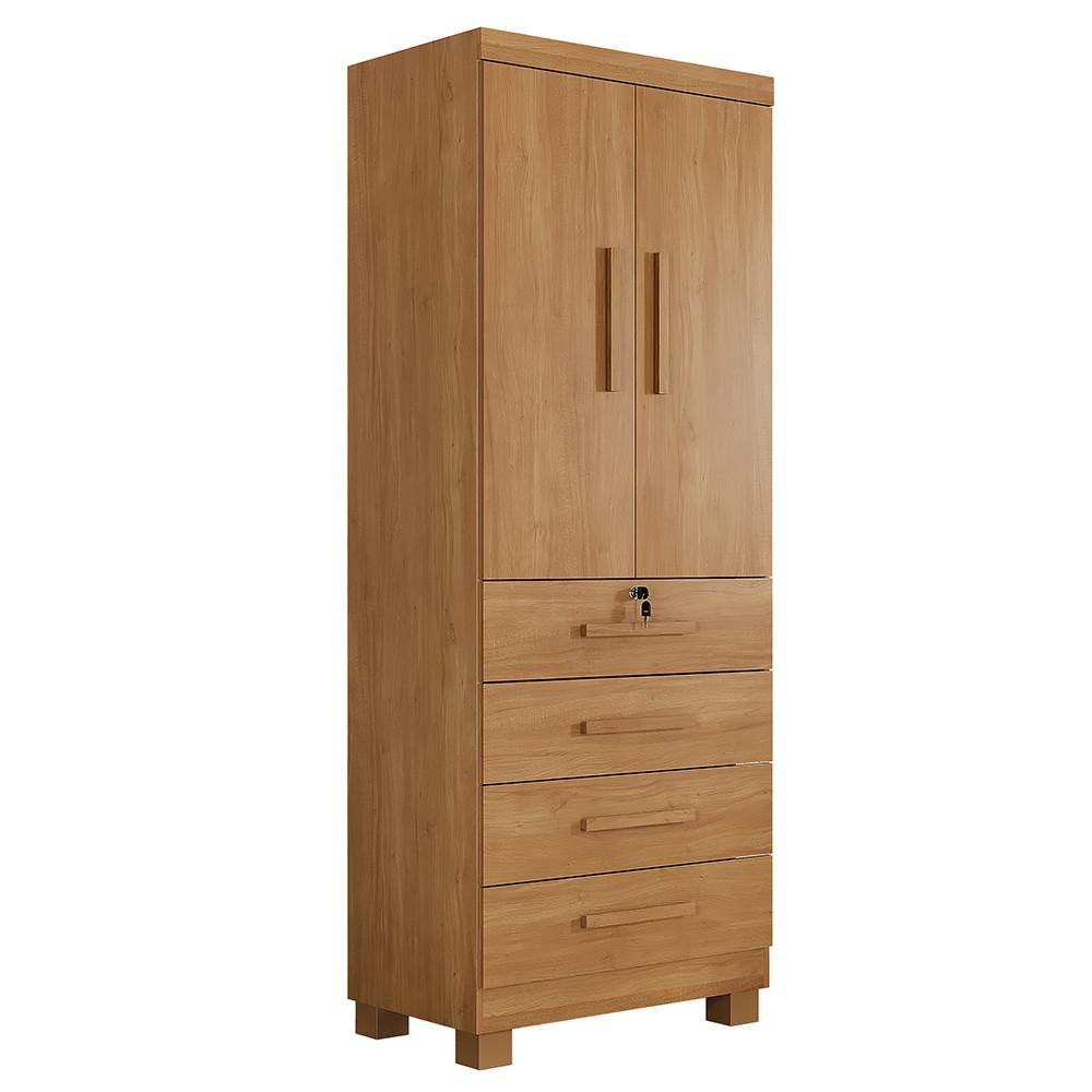 Guarda Roupa Solteiro 2 Portas 4 Gavetas com Pés New Maia Benetil - 2