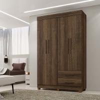 Guarda Roupa Solteiro 4 Portas 2 Gavetas com Pés Copacabana New Benetil - 1