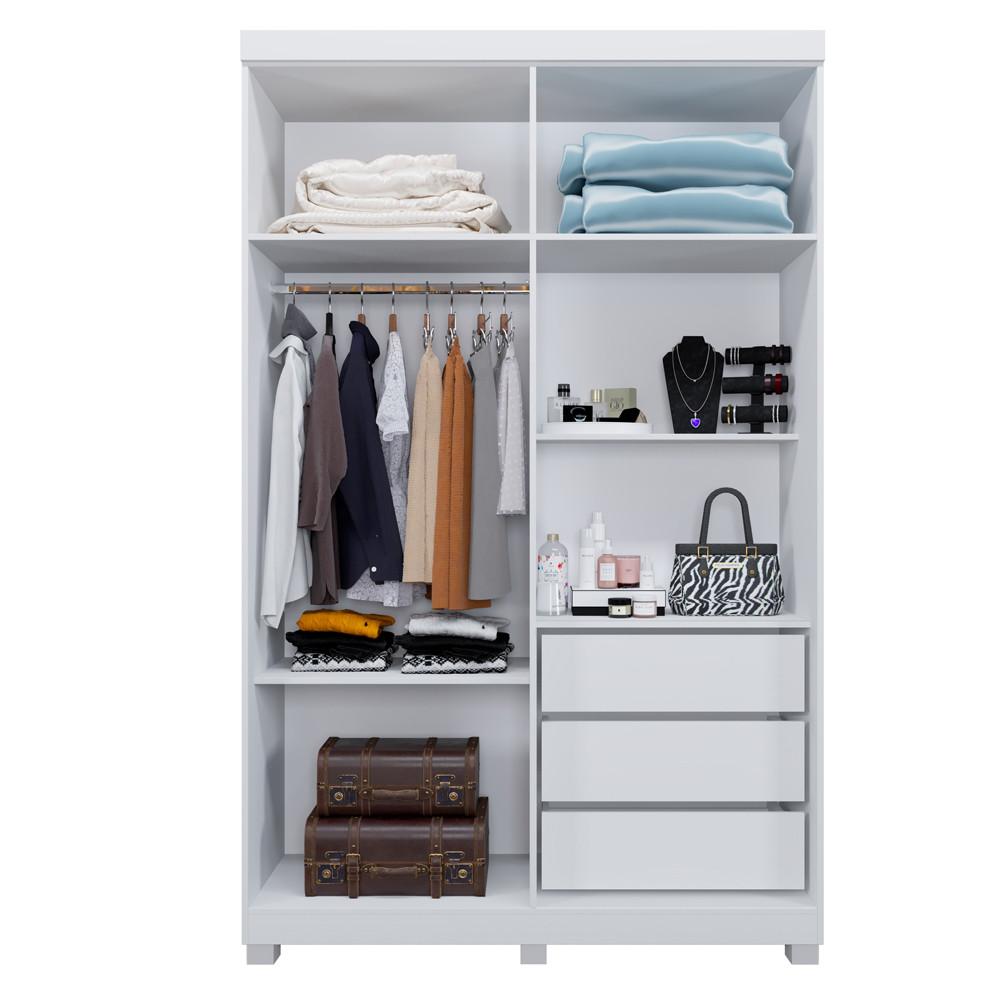 Guarda Roupa Solteiro 4 Portas com Pés Milão Benetil - 3