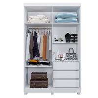 Guarda Roupa Solteiro 4 Portas com Pés Milão Benetil - 3