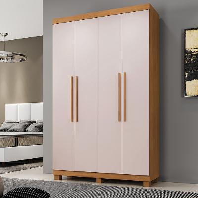 Guarda Roupa Solteiro 4 Portas com Pés Milão Benetil