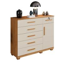 Cômoda 6 Gavetas 1 Porta com Pés Milão Benetil - 2