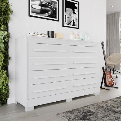 Cômoda 8 Gavetas com Pés California Benetil