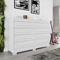 Cômoda 8 Gavetas com Pés California Benetil - 1