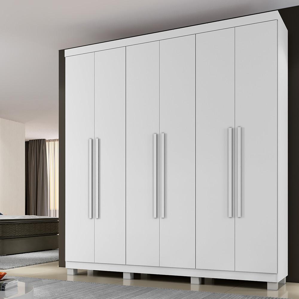 Guarda Roupa Casal 6 Portas com Pés Milão Benetil - 1