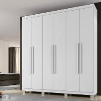 Guarda Roupa Casal 6 Portas com Pés Milão Benetil - 1