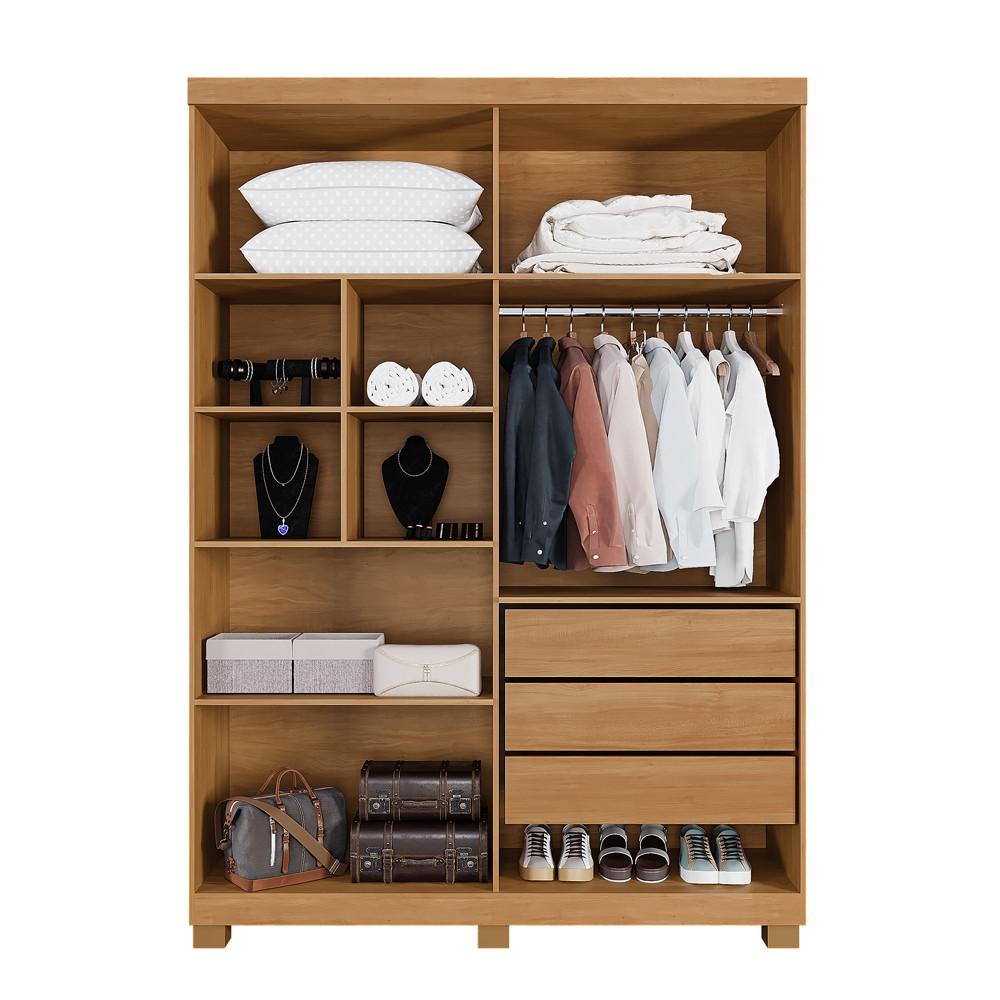 Guarda Roupa Solteiro 4 Portas com Pés Lisboa Benetil - 3