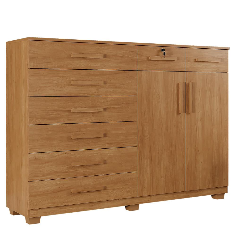 Cômoda 8 Gavetas 2 Portas com Pés New Triunfo Benetil - 2