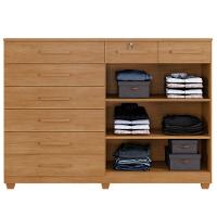 Cômoda 8 Gavetas 2 Portas com Pés New Triunfo Benetil - 3