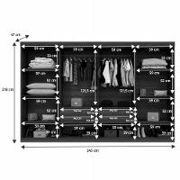 Guarda Roupa Casal 8 Portas New Premium Benetil - 5