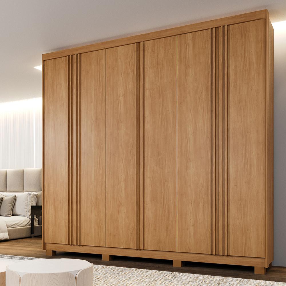 Guarda Roupa Casal 6 Portas com Pés Lisboa Benetil - 1