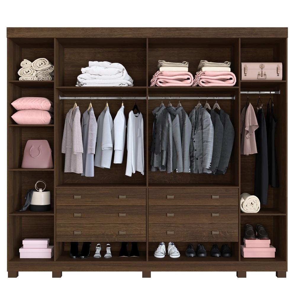 Guarda Roupa Casal 6 Portas com Pés Atlanta Benetil - 5