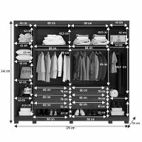 Guarda Roupa Casal 6 Portas com Pés Atlanta Benetil