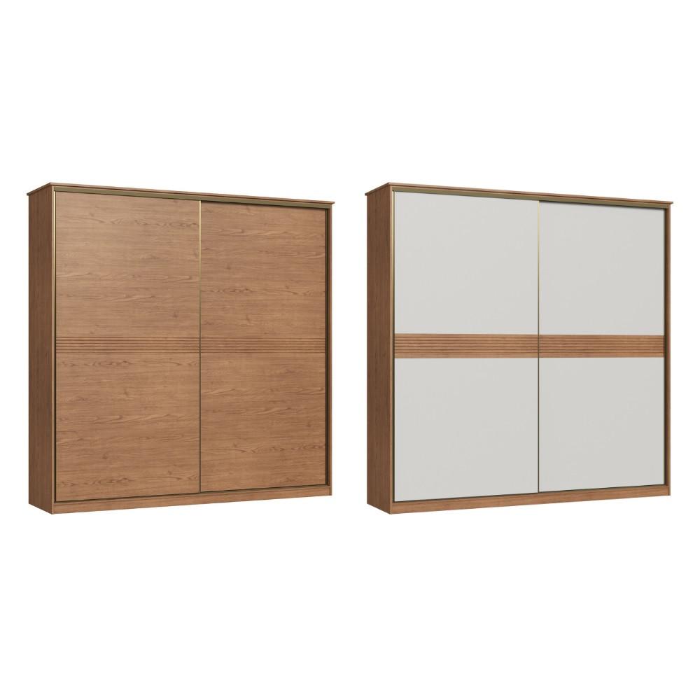 Guarda Roupa Casal Flex 2 Portas de Correr Master New Móveis Castro - 2