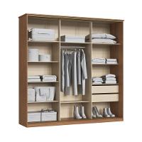 Guarda Roupa Casal Flex 2 Portas de Correr Master New Móveis Castro - 3