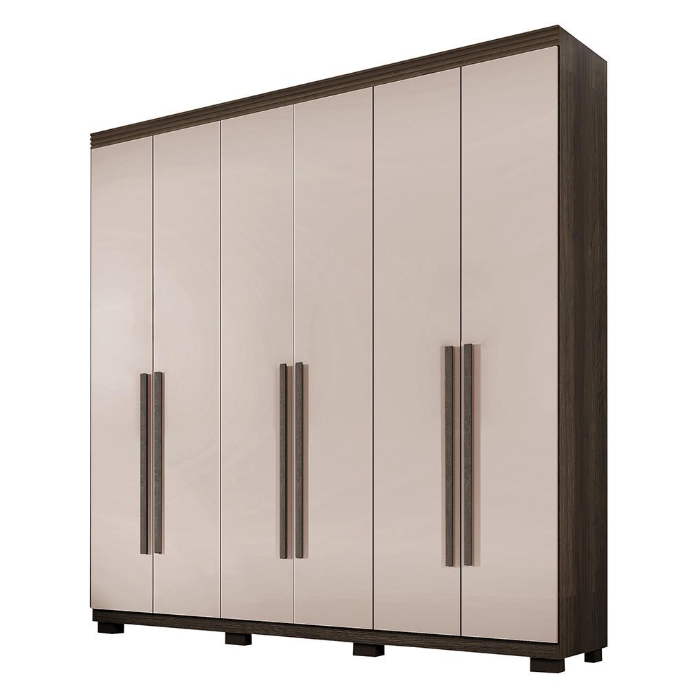 Guarda Roupa Casal 6 Portas com Pés Moscou Benetil - 2