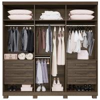 Guarda Roupa Casal 6 Portas com Pés Moscou Benetil - 3