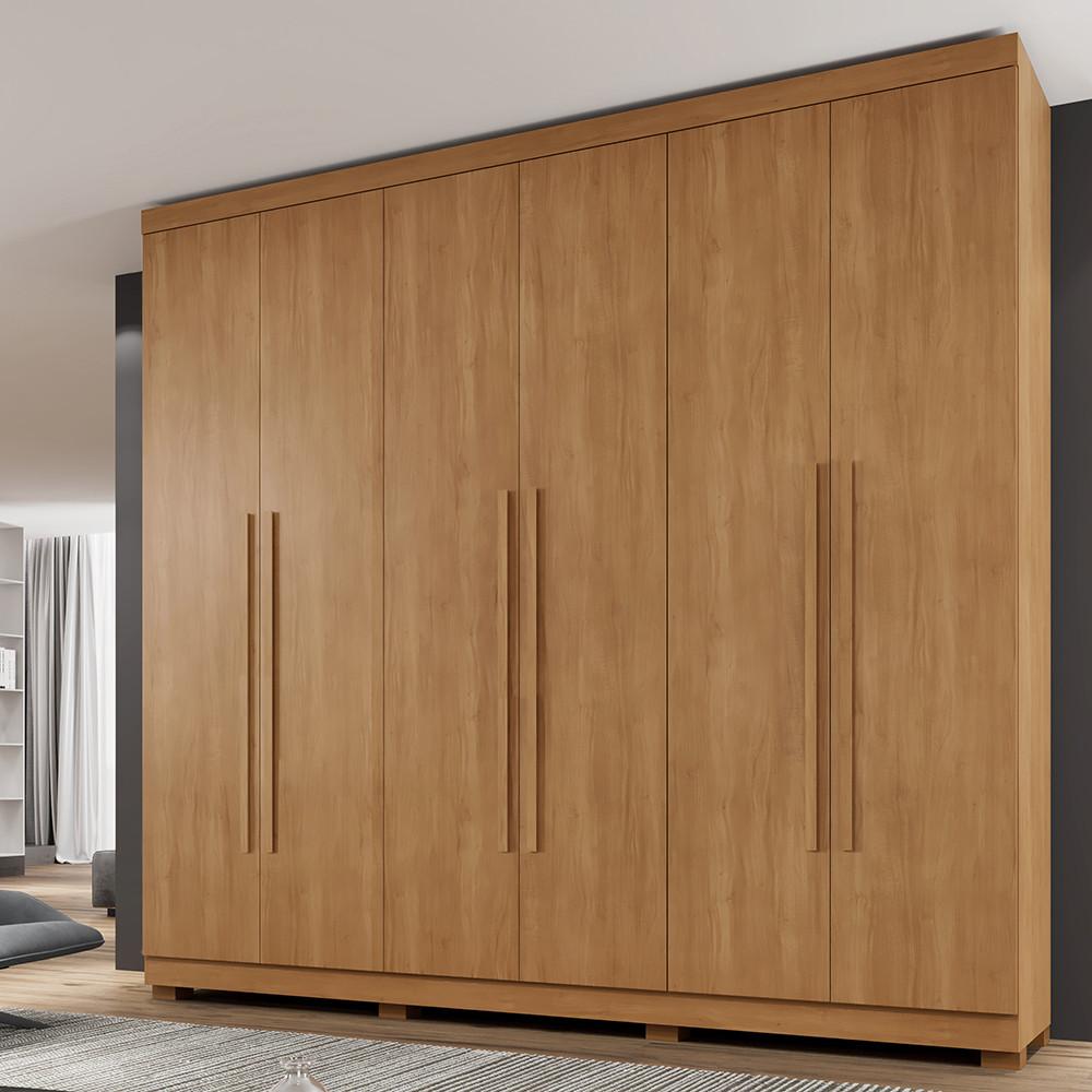 Guarda Roupa Casal 6 Portas com Pés New Master Benetil - 1