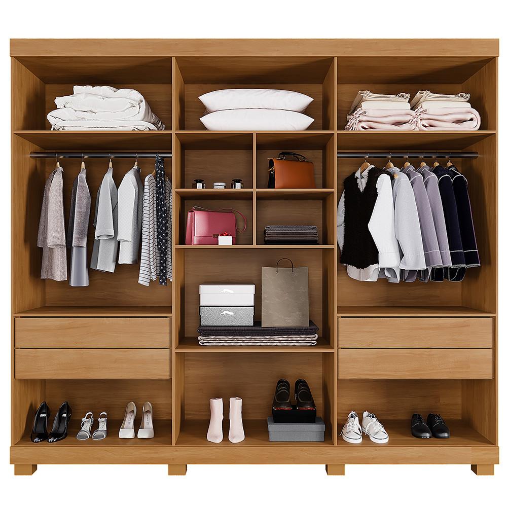 Guarda Roupa Casal 6 Portas com Pés New Master Benetil - 3