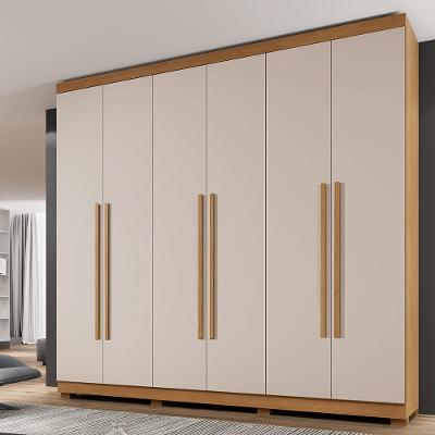 Guarda Roupa Casal 6 Portas com Pés New Master Benetil