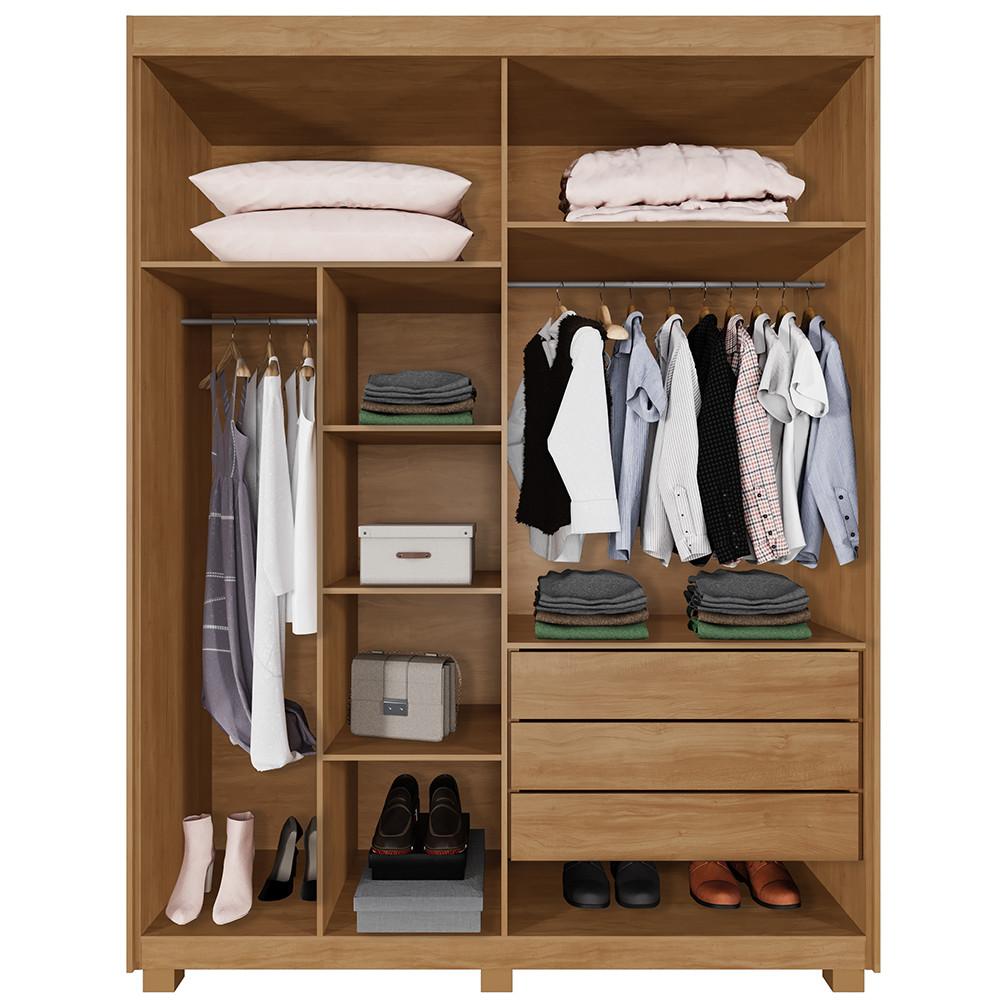 Guarda Roupa Casal 4 Portas com Pés Filadelfia Benetil - 3