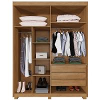 Guarda Roupa Casal 4 Portas com Pés Filadelfia Benetil - 3