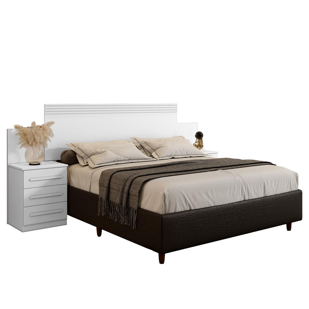 Cabeceira Extensível com 2 Mesas de Cabeceira Império Benetil - 3