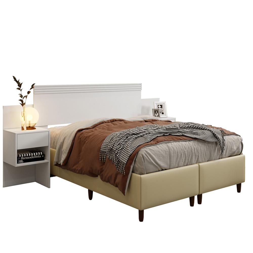 Cabeceira Extensível com 2 Mesas de Cabeceira Master Benetil - 4