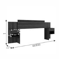 Cabeceira Extensível com 2 Mesas de Cabeceira Master Benetil - 3