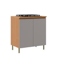 Balcão para Cooktop 4 Bocas 2 Portas Em MDF Florença Móveis Sul - 1