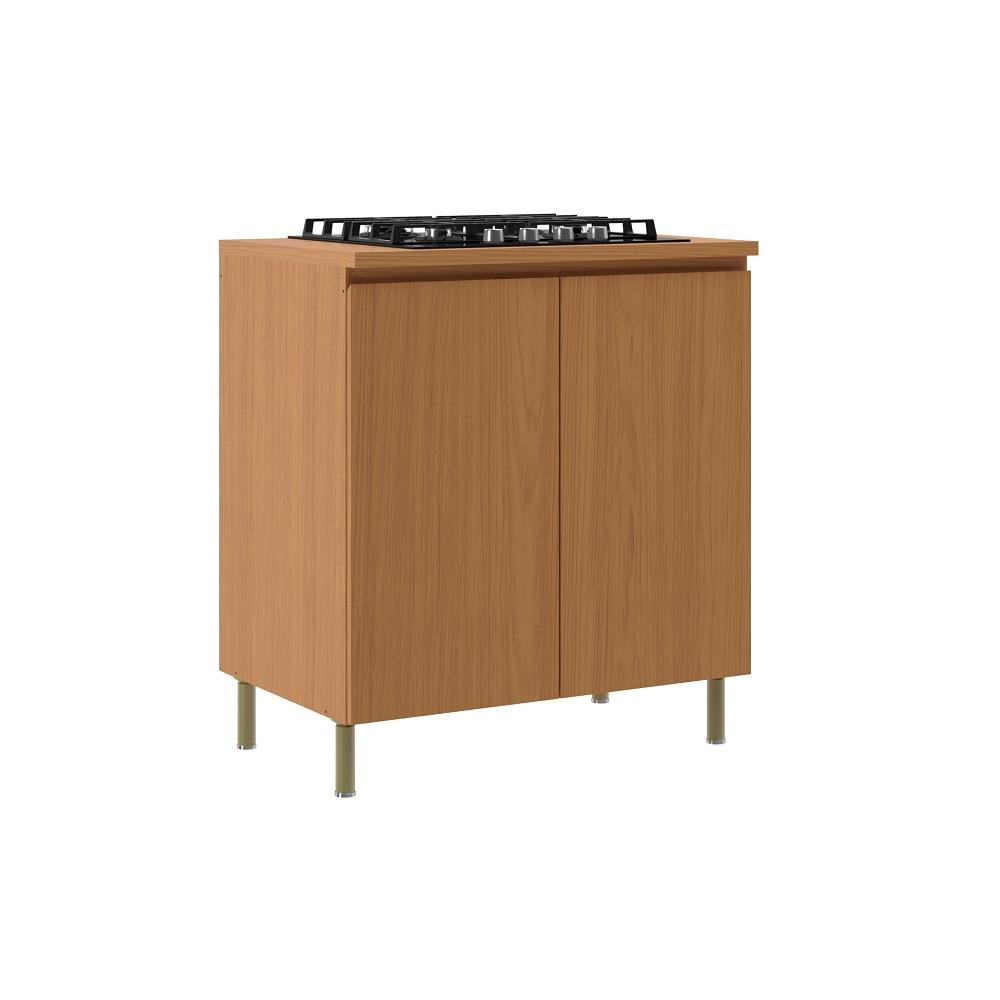 Balcão para Cooktop 4 Bocas 2 Portas Em MDF Florença Móveis Sul - 1