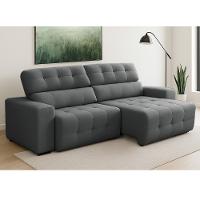 Sofá 3 Lugares Retrátil Reclinável 230cm Veludo Atualle Ferguile - 1