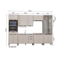 Cozinha Modulada 6 Peças sem Tampo Stylo Luciane - 4