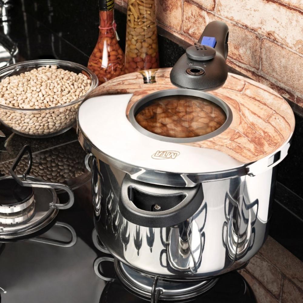 Panela de Pressão MTA Inox Indução com Visor N22 6020 6L - 6