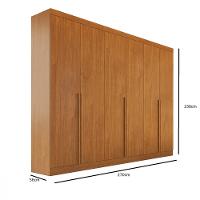 Guarda Roupa Casal 6 Portas em MDF Alvorada Bianchi - 4