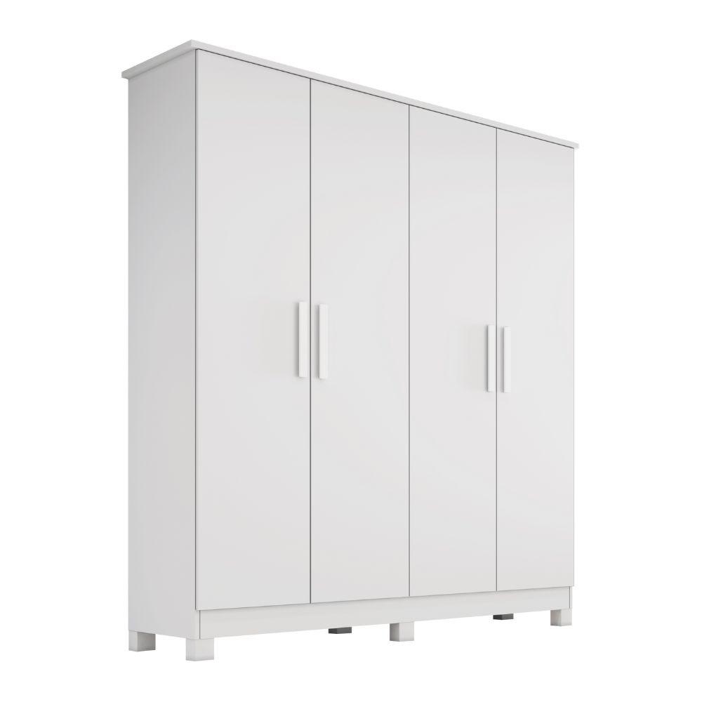 Guarda Roupa Solteiro 4 Portas com Pés em MDF Nina Bianchi - 2