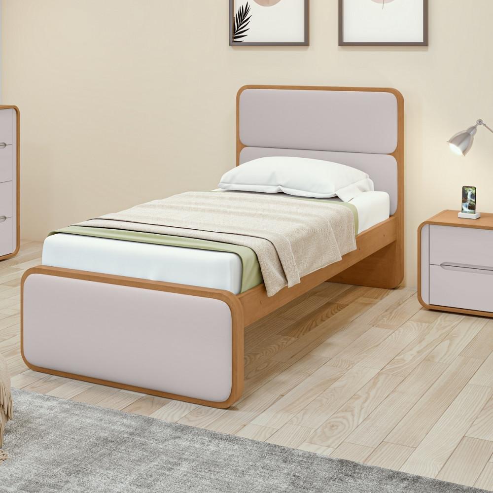 Cama Solteiro 90cm em MDF Loop Lopas - 1