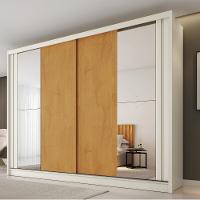 Guarda Roupa Casal Flex com 2 Espelho 2 Portas de Correr Em MDF Monterey Made Marcs - 6