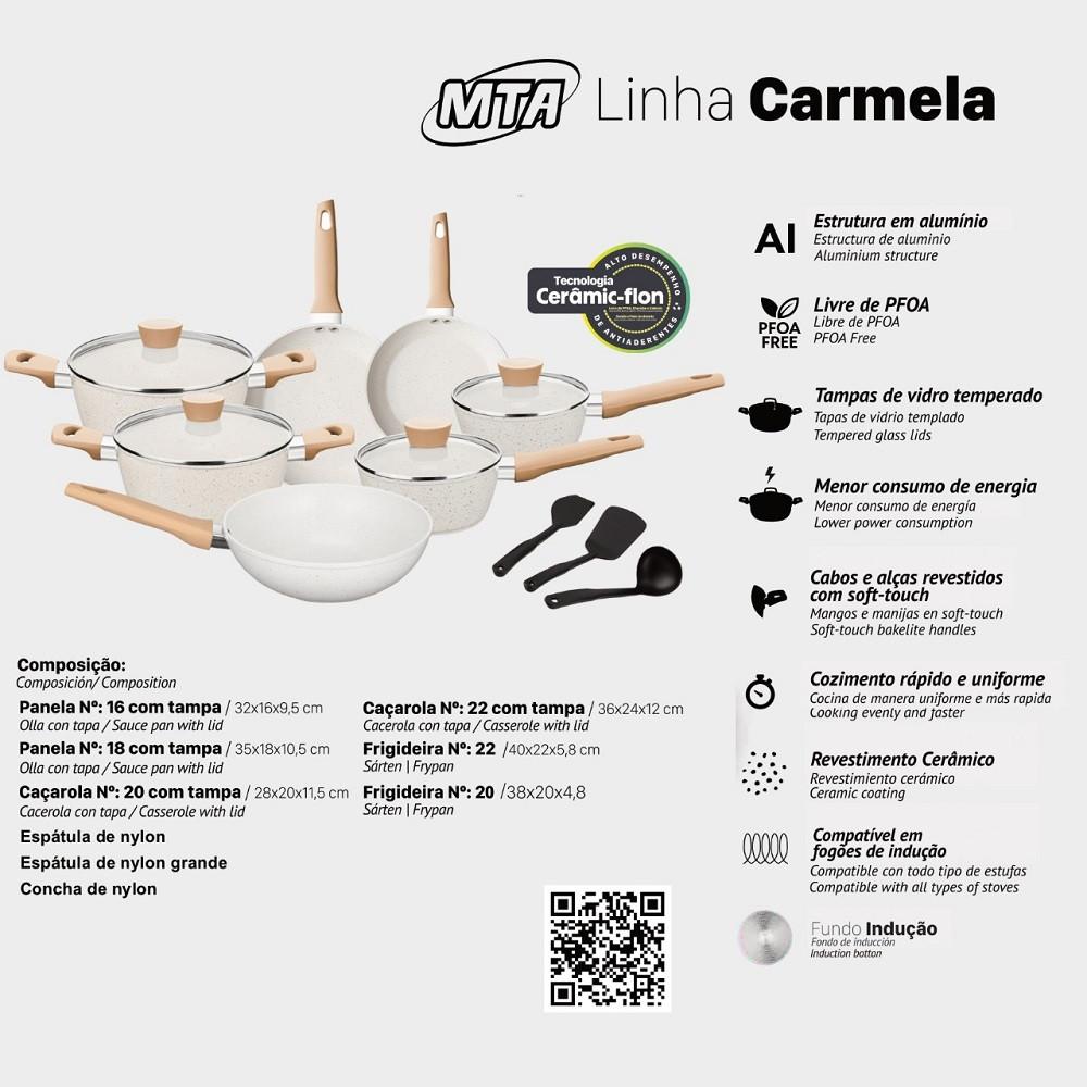 Jogo de Panelas MTA Carmela 10 Peças com Tampa de Vidro - 6