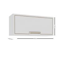 Armário Aéreo 1 Porta Amara Politorno Moveis - 3